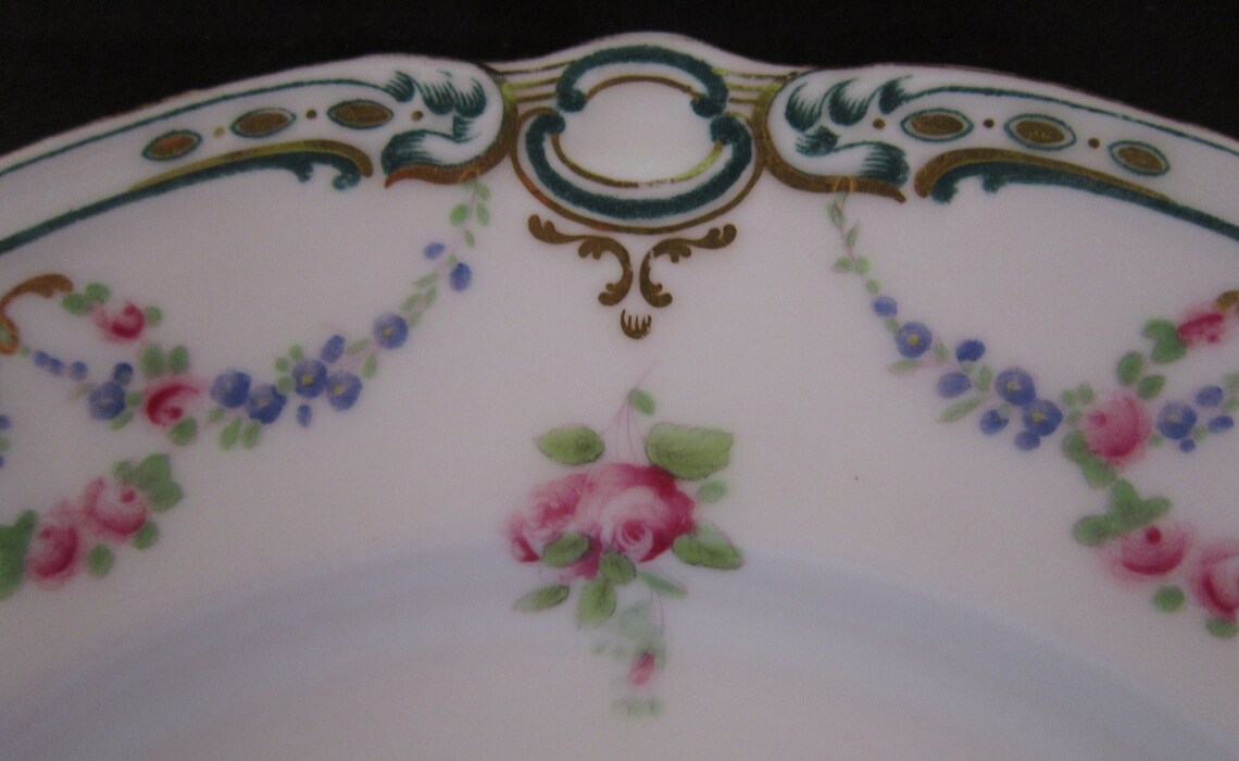 Vintage 9 Plate made in England by MintonD/C'd Etsy