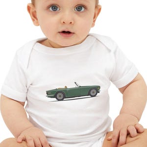 Vintage Triumph Infant Onesie - śliczne body niemowlęce, prezent na baby shower, strój dla noworodka, odzież dla maluchów, odzież urodzinowa