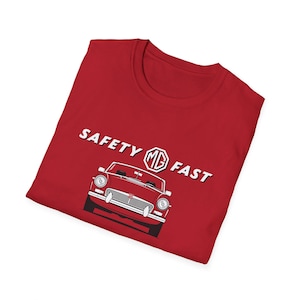 Vintage MGB Sports Car Unisex Softstyle T-Shirt - Classic British Automobile Tee, Retro Car Lover Gift, Automotive Apparel, Dad&#39;s Birthday