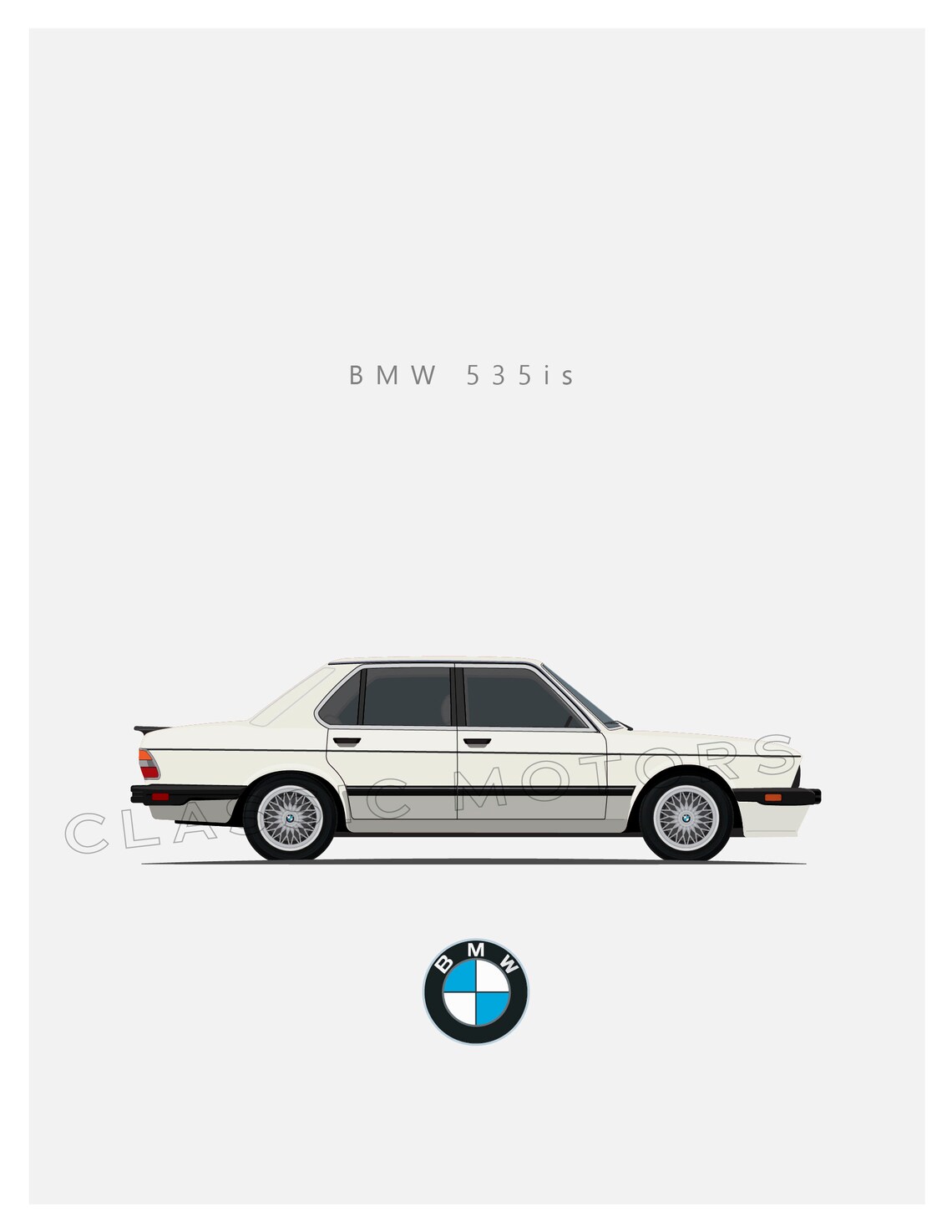 BMW 535is Unframed Color Print Two Sizes Available Free Etsy
