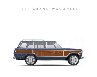 PRINT - Jeep Wagoneer - Unframed artwork! - Free personalization!