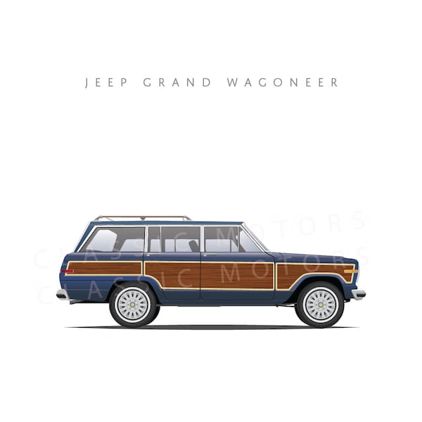 PRINT - Jeep Wagoneer - Unframed artwork! - Free personalization!