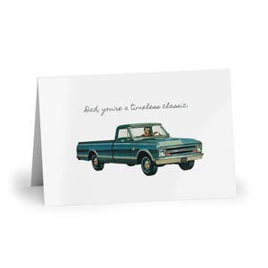 Biglietto di auguri per compleanno/festa del papà per gli appassionati di camion Chevrolet d'epoca