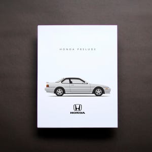 Honda Prelude 1989 Print - Etsy