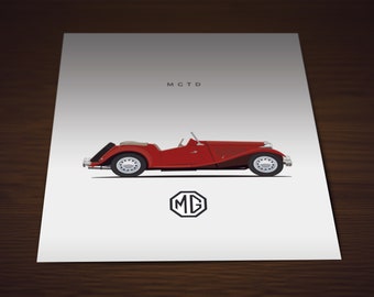 MG TD - Unframed color print - Two sizes available! - Free personalization!