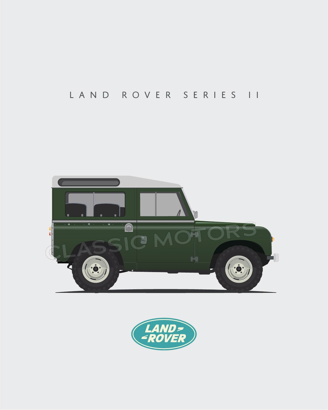 Land Rover Series II Unframed Color Print Two Sizes - Etsy