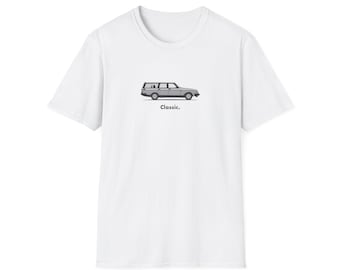 Camiseta vintage Volvo 240 Station Wagon / Camiseta retro de coche