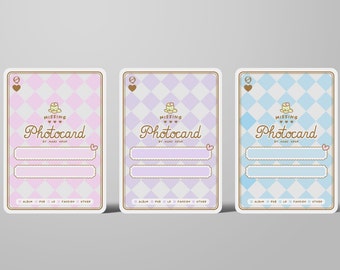 Laminated Cute Kpop Binder Fillers - Missing Photocard Placeholders