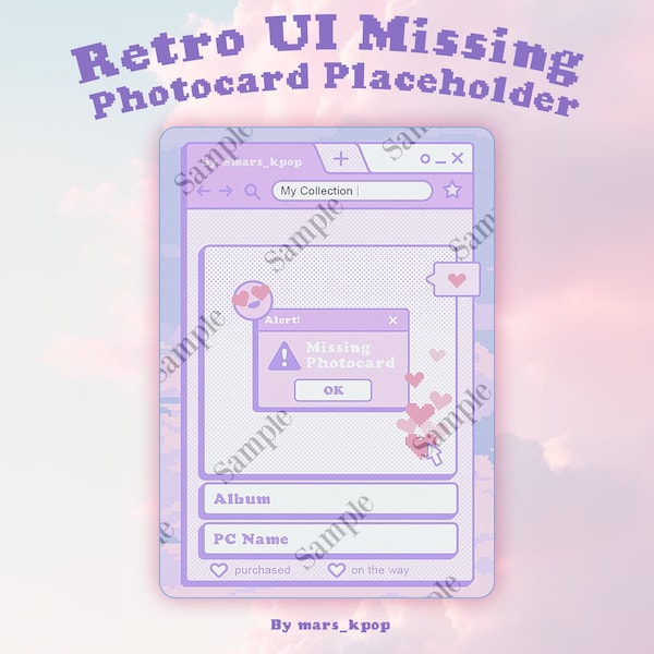 Kpop Binder Fillers - Retro Interface