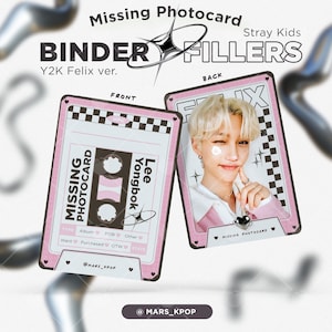 Felix Photocard Ordner Fillers - Y2K Version - Stray Kids
