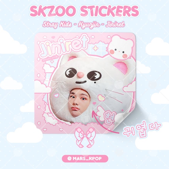 Hyunjin Jiniret Stickers - Stray Kids SKZOO - Etsy