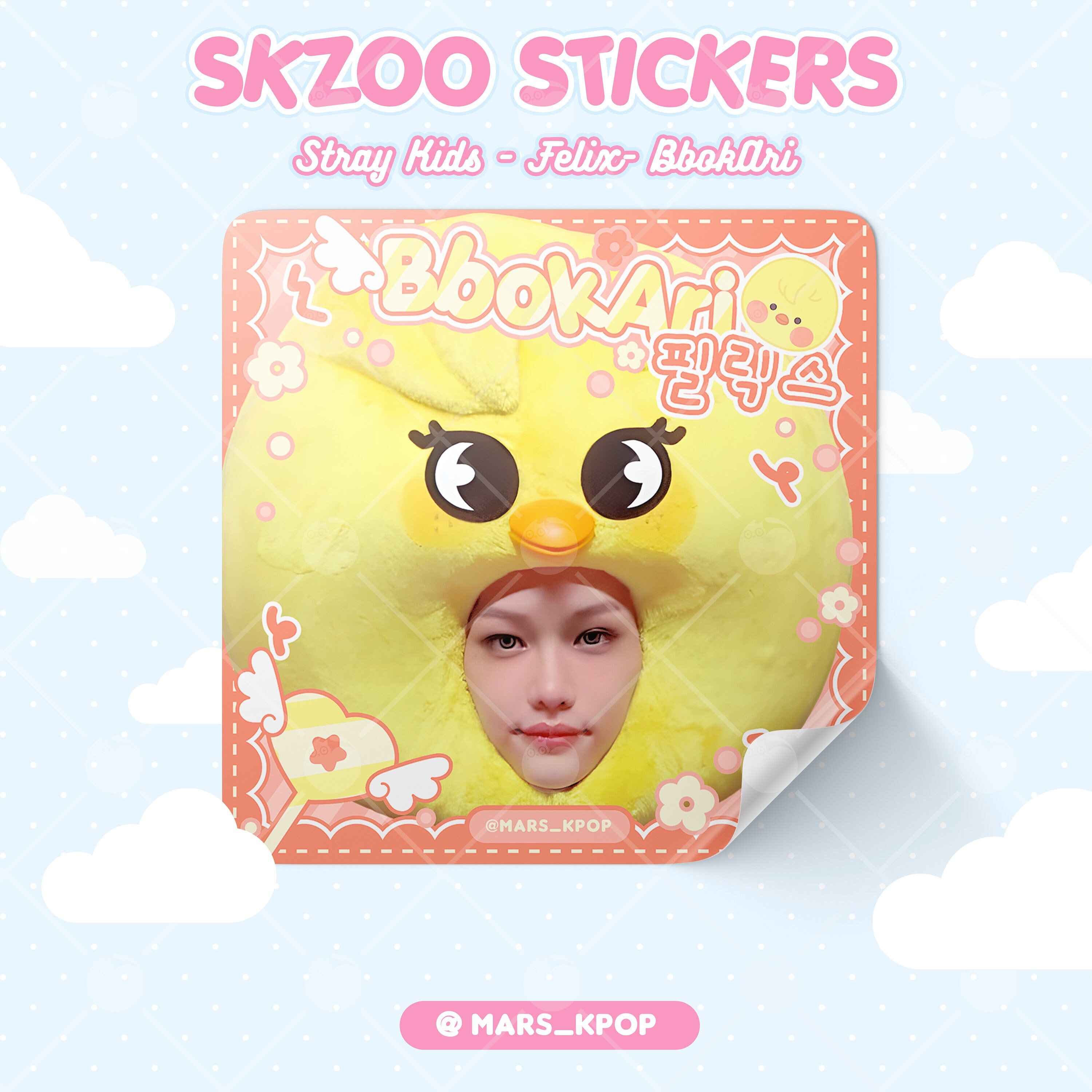 Stray Kids ステッカー SKZOO | WolfChan、Leebit、Dwaekki