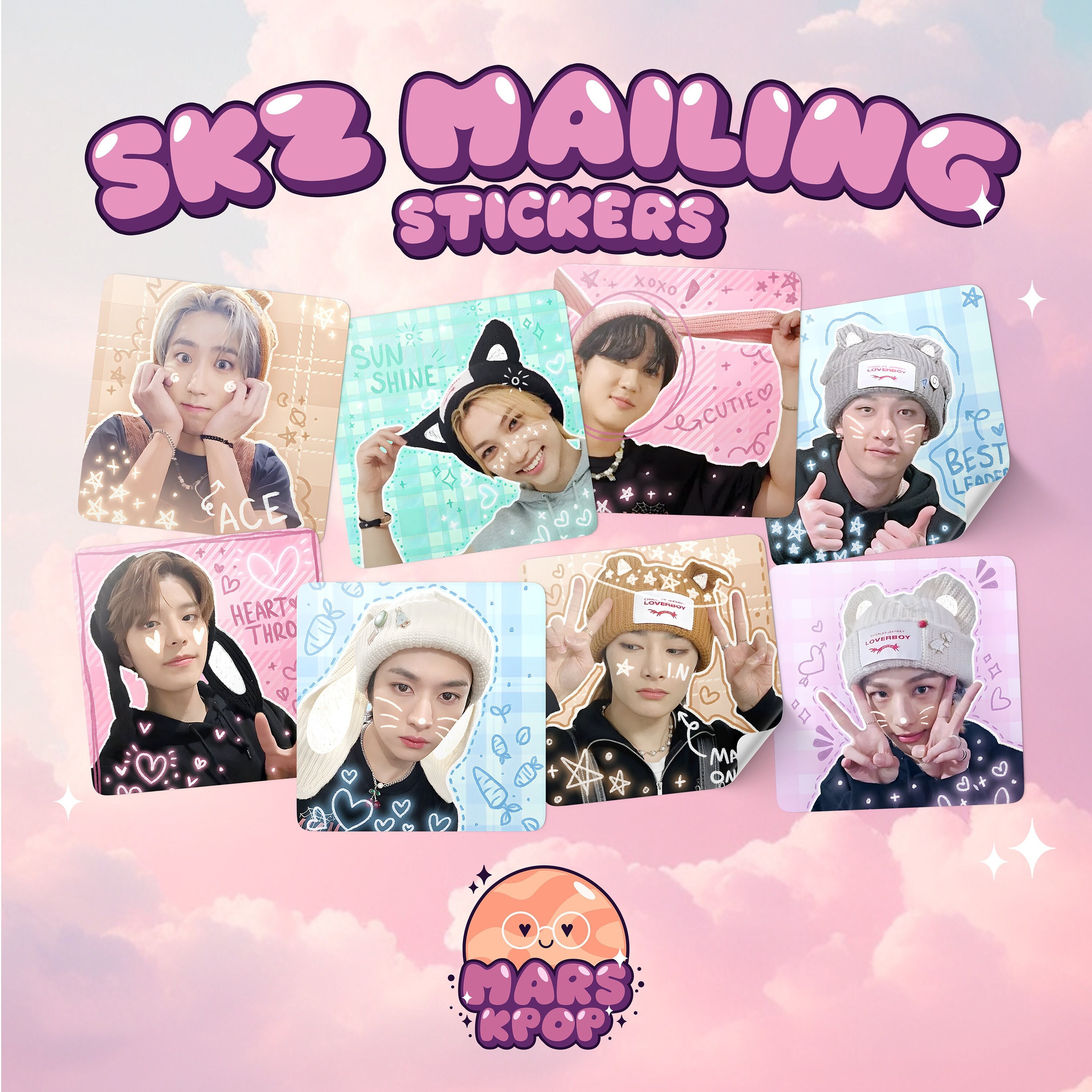 Stray Kids スキズ アイエン　ステッカー　11枚 Stray Kids Stickers - Etsy
