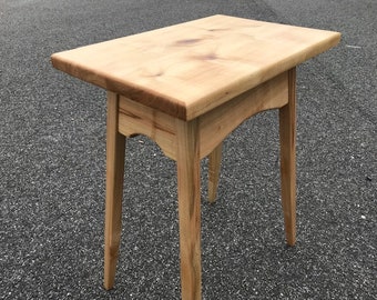 Maple, Small Shaker End Table-Night Stand, End Table, Custom Table, Splayed Legs, Side Table, Bedside Table,