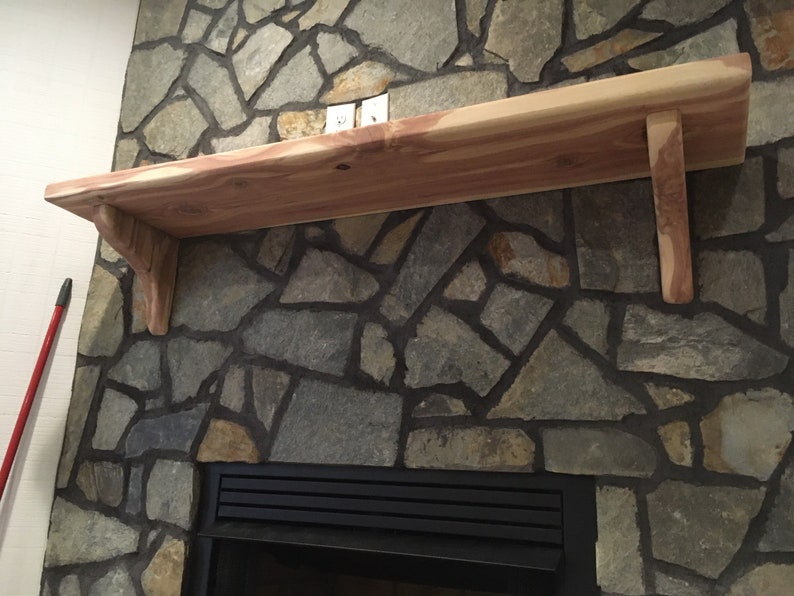 Fireplace Mantel mantle Shelf Cedar Made to Order Custom Etsy