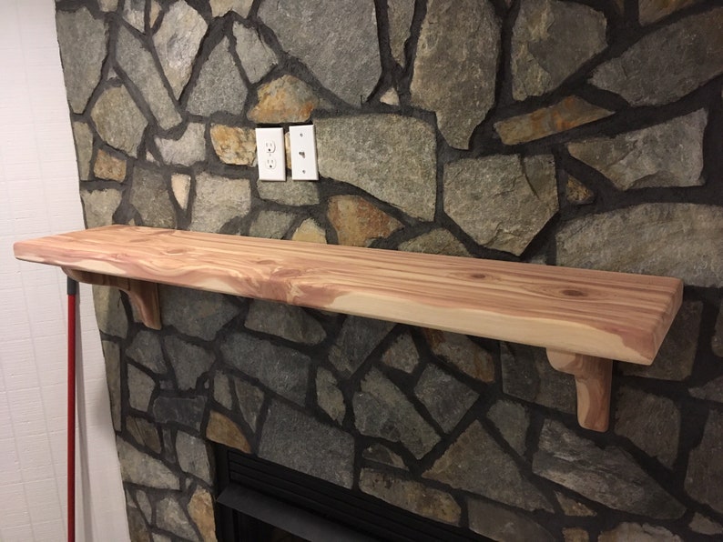 Fireplace Mantel mantle Shelf Cedar Made to Order Custom Etsy