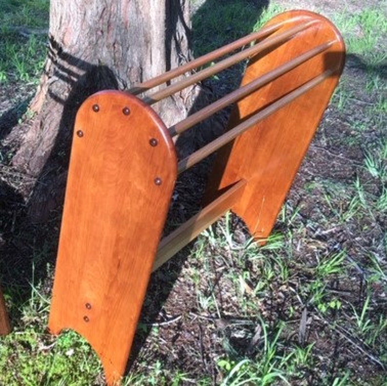 Quilt Rack Cherry Afghan Rack Hand Made Hand Crafted Etsy