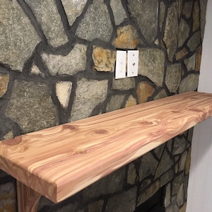 Fireplace Mantel ,Mantle, Shelf, Cedar,  Made to order, Custom Order, Custom Woodwork, Custom Design, Walnut,Maple,Oak,Poplar Ash,Hickory