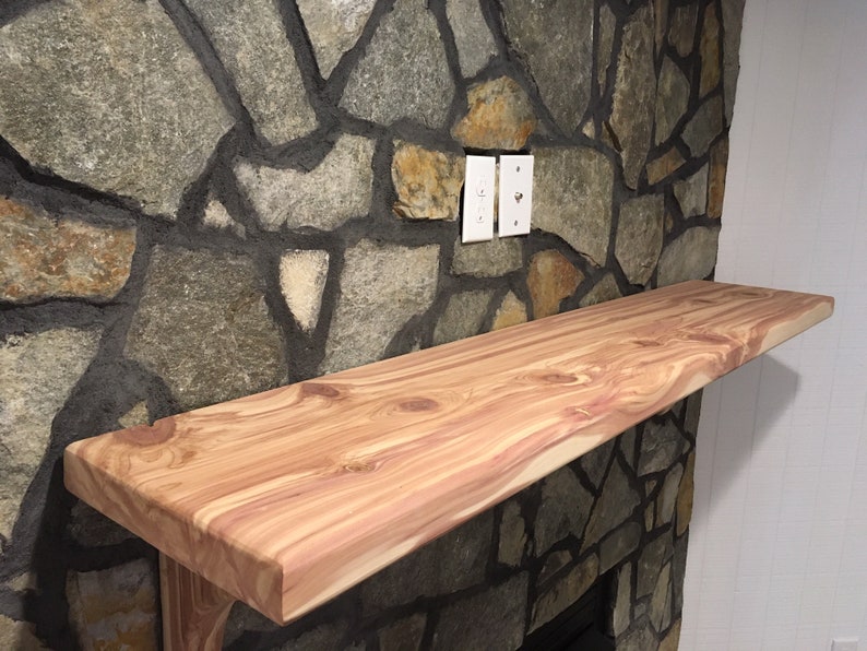 Fireplace Mantel mantle Shelf Cedar Made to Order Custom Etsy