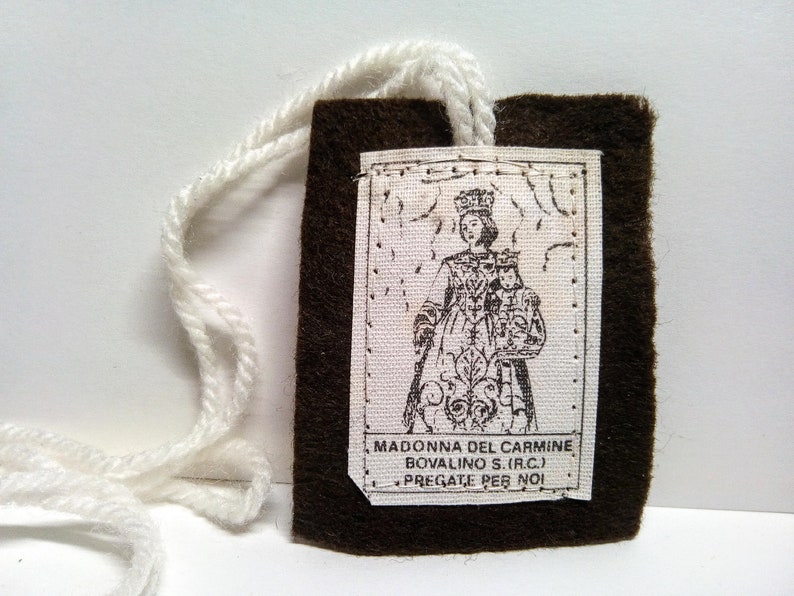 NECKLACE ABITINO Madonna Holy dress Divine protection Madonna image 0