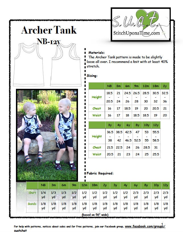 Archer Unisex Racerback Tank PDF Pattern - Etsy