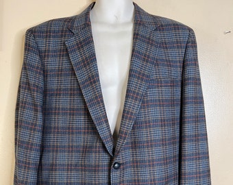 KUPPENHEIMER KUPP PLAID sport coat Jacket Blazer size 42