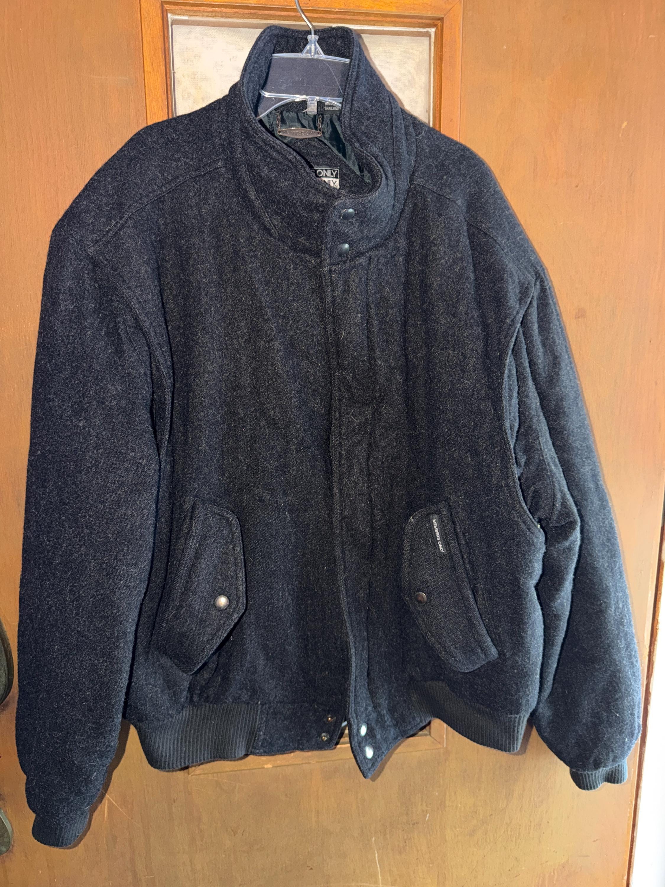 Members Only Wool Jacket - Etsy