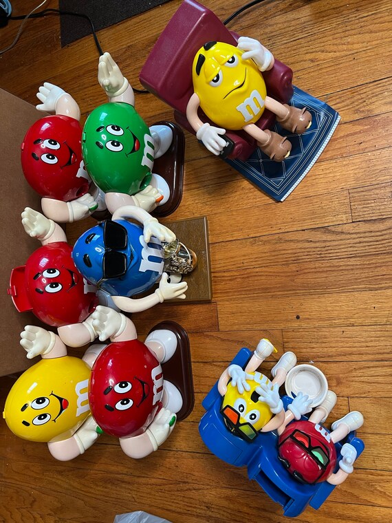 8 Lot Pc Bundle M&ms Candy Dispenser Rare Green Vintage Green Etsy