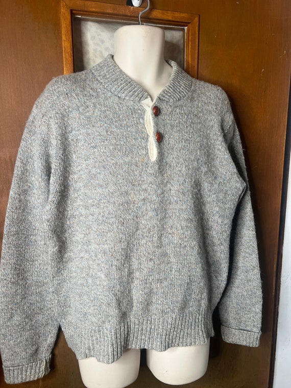 London Fog Outdoors Mens Wool Sweater Jacket size 