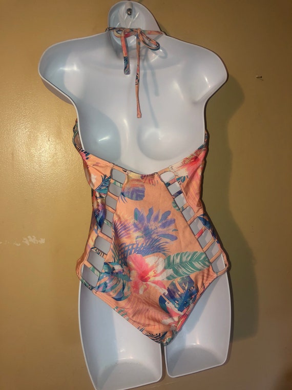 Cherry Pink Front Cutout Swim