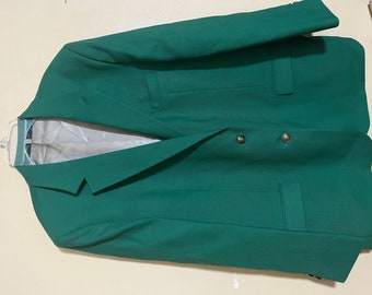 New RMC GREEN Christmas Executive Wear Uniform Blazer suit Jacket Sport coat size 16 regular USA Coat women’s