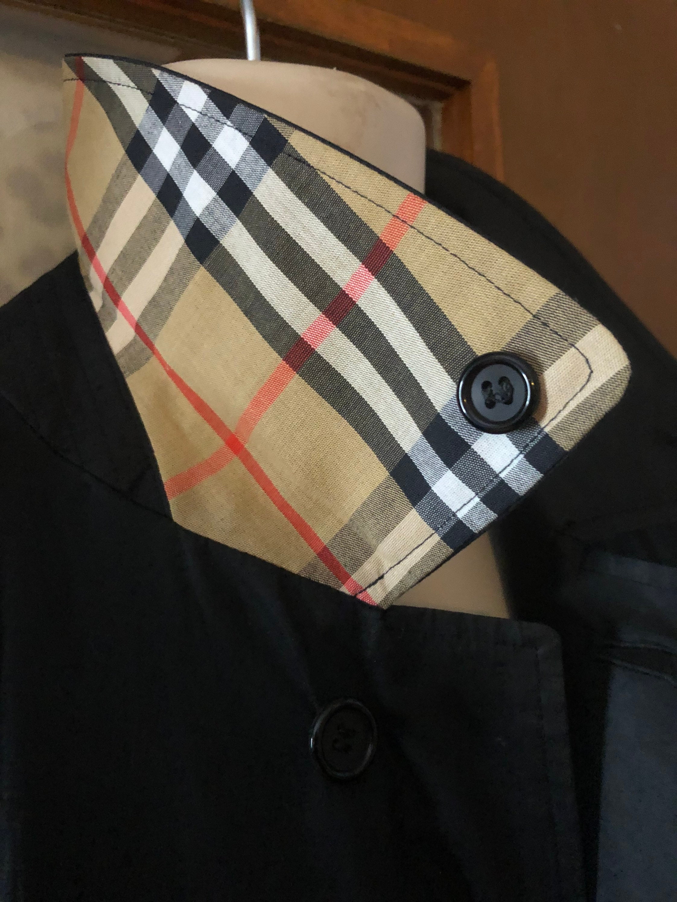 burberry men's plaid coats & jackets