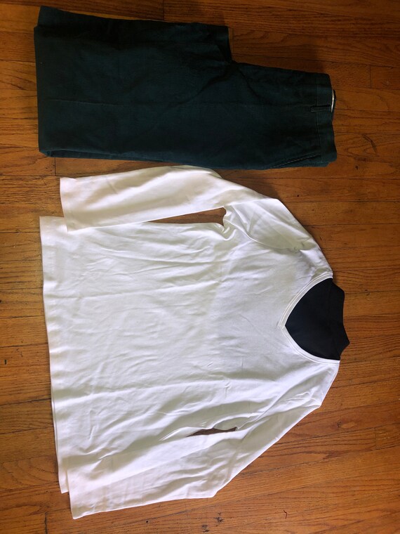 vintage 1970s 1980s Mens green Outfit any size swe