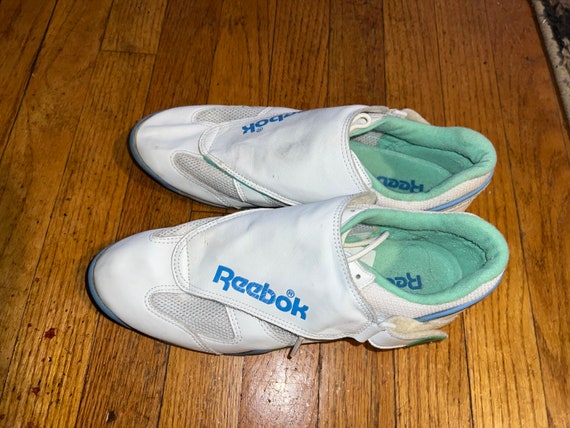 WoMens 80s Classic ReeBoK Velcro Shoes Size 8 vin… - image 3