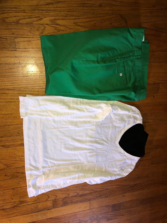 vintage 1970s 1980s Mens green Outfit any size swe
