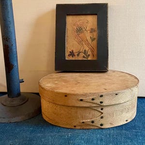 Antique Shaker Oval Pantry Box, Small, 6&quot;