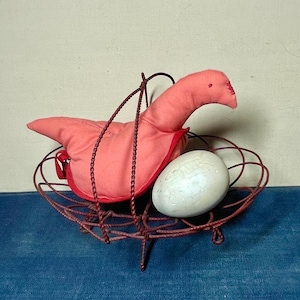 Vintage Amish Chicken Potholder, Pot Grabber