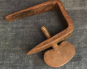Antique Iron Sewing Clamp, Quilt Clamp