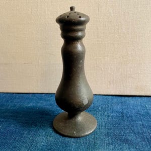 Antique Pewter Pepper Pot, Shaker