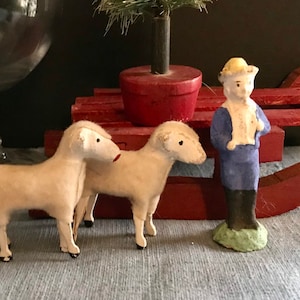 Antique putz sheep - Etsy 日本