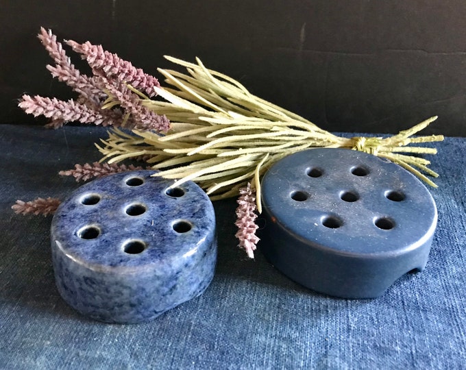 Vintage Pottery Flower Frogs Ceramic Weller Etsy