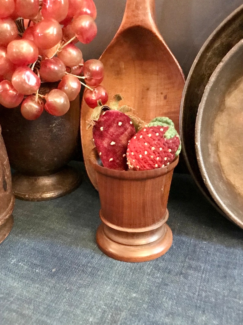 Antique Miniature Treen Container, Turned Wood - Etsy