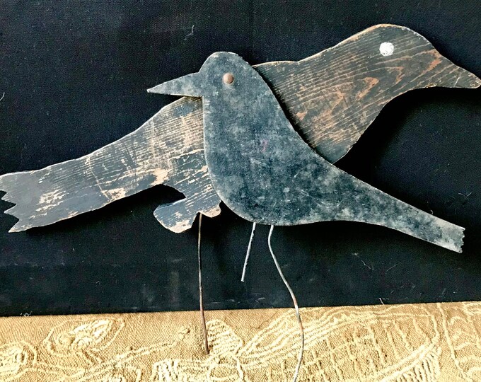 Vintage Paper Mache Crow Decoys, Herter's, Sold Individually Etsy