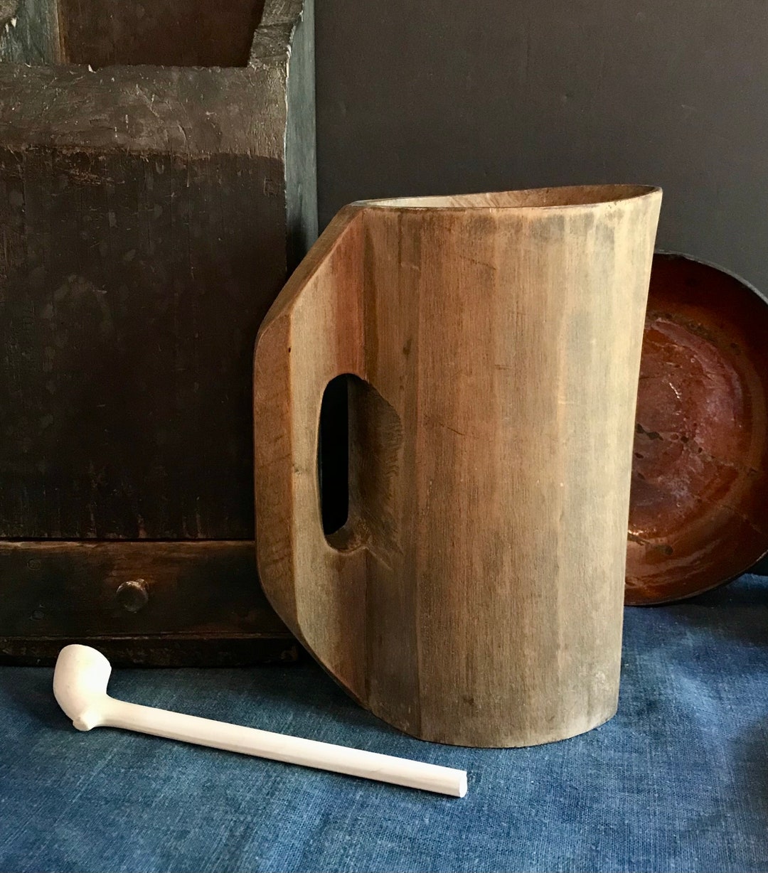 Antique Wooden Noggin, Cliff Pond, MA Etsy