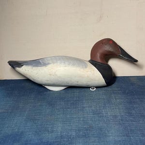 Capt Harry Jobes Signed Canvasback Duck Decoy