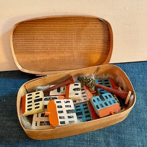 Antique Erzgebirge Village in Original Box