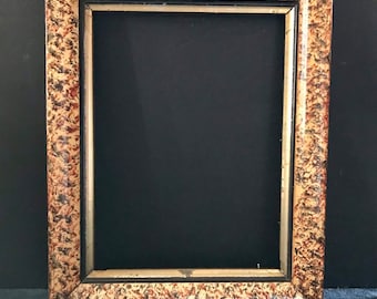 1800 年代中期のアンティークなフランス製ダブルフォトフレーム