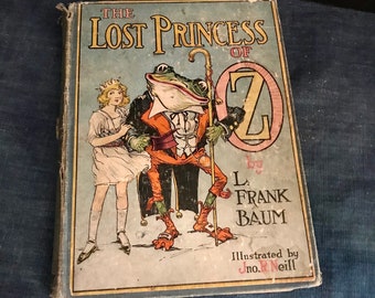 Antique Book, The Lost Princess of Oz, 1st Edition, Color Plates, 1917