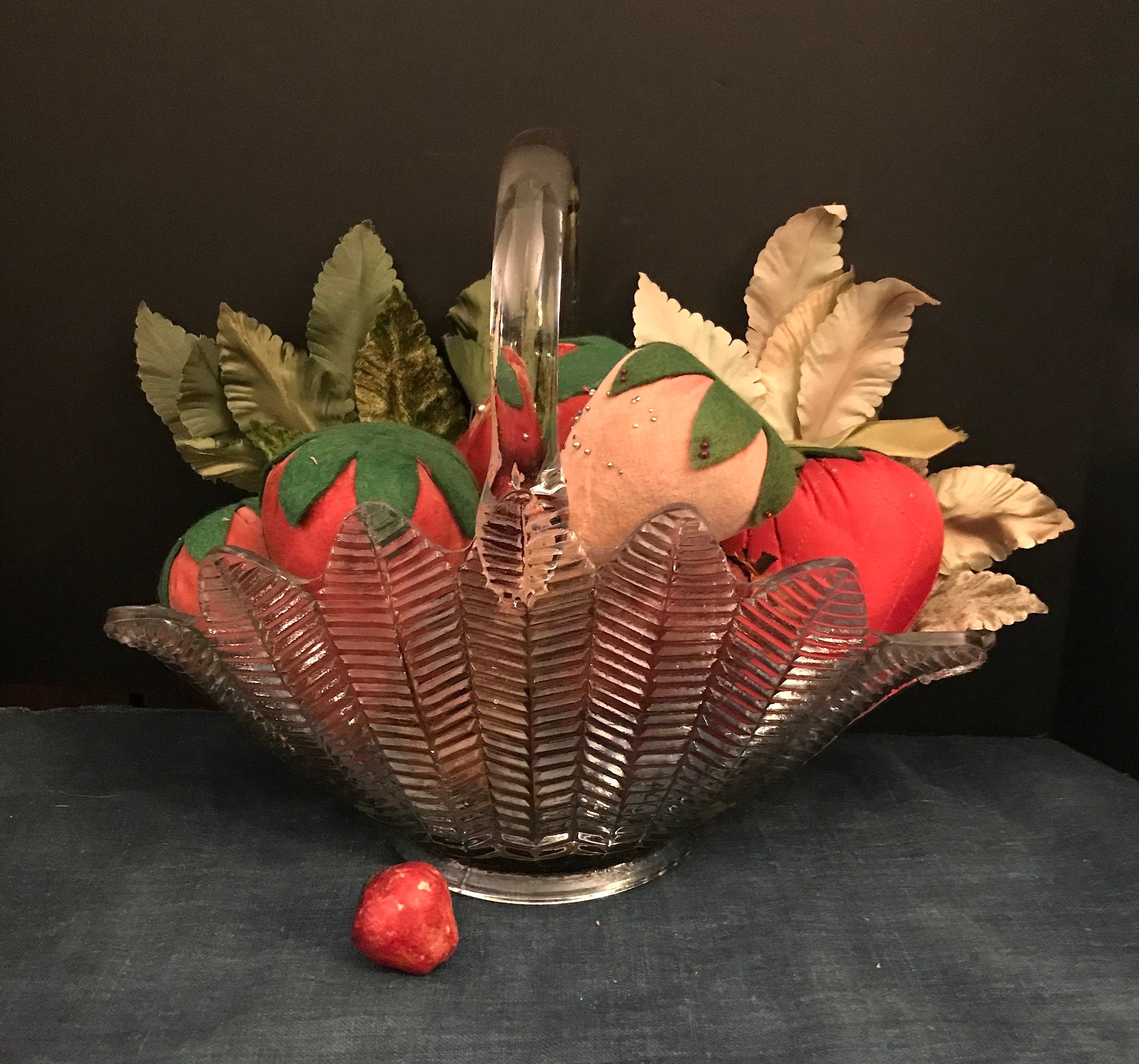 Antique glass basket - Etsy 日本
