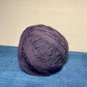 Antique Linen Rag Ball in Purple